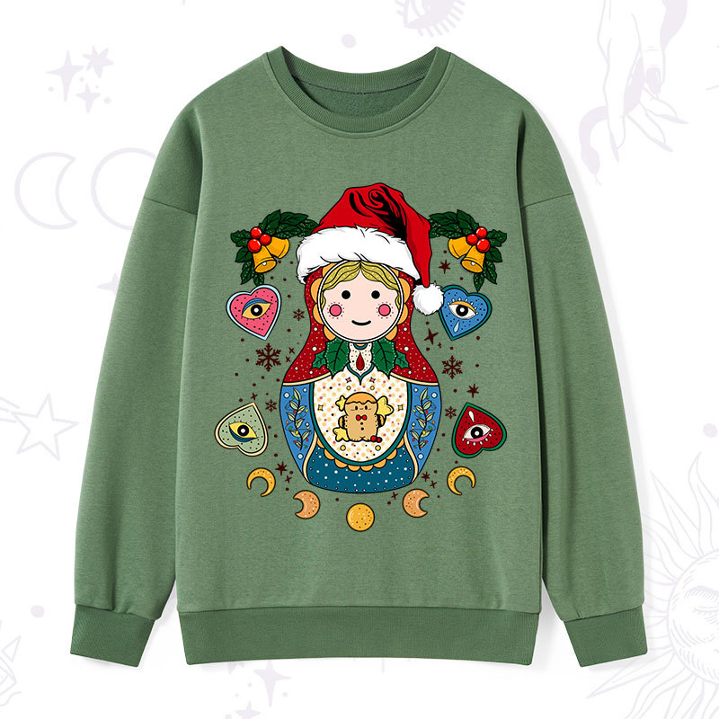 Purplehecate Christmas Nesting Doll Sweatshirt