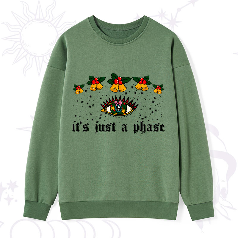 Purplehecate Christmas It's Just A Phase Sweatshirt