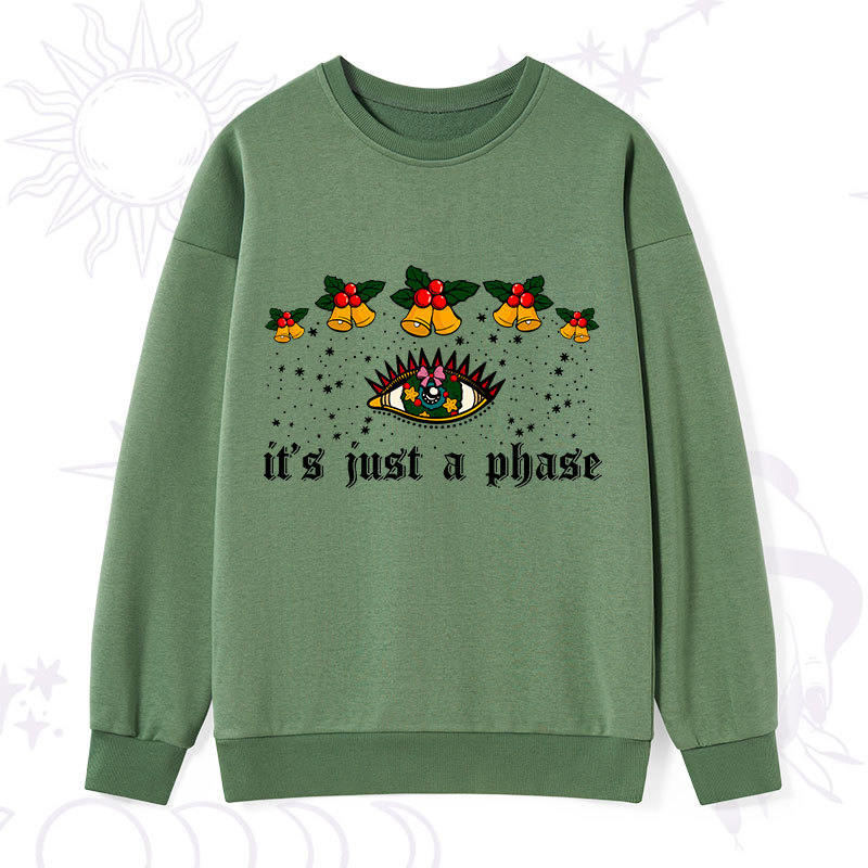 Purplehecate Christmas It's Just A Phase Sweatshirt
