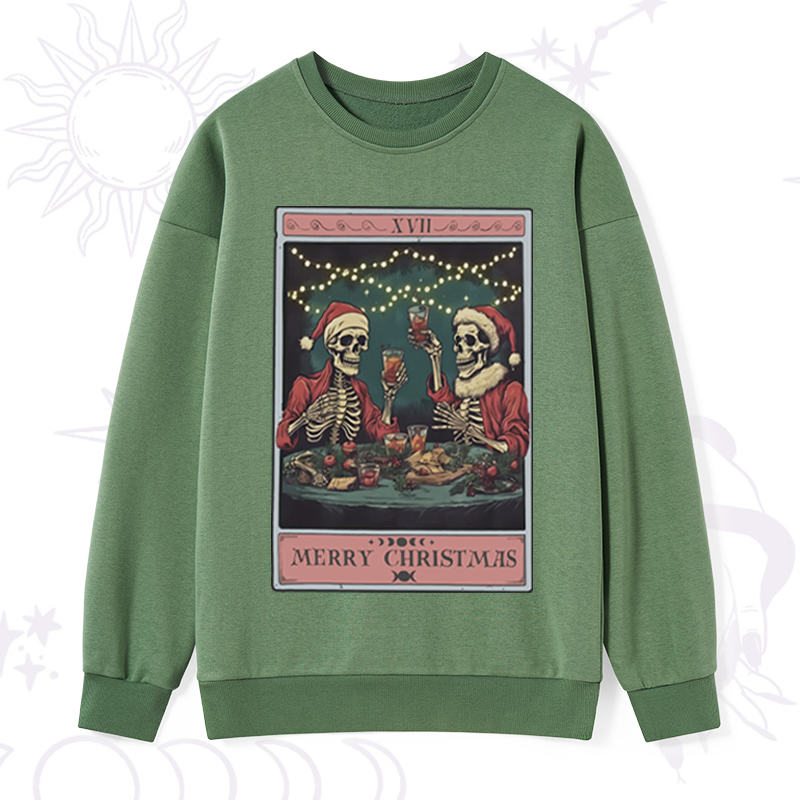 Purplehecate Christmas Dinner Tarot Sweatshirt