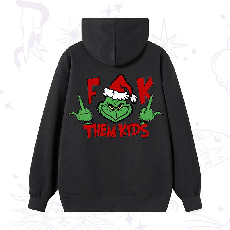 Purplehecate Fuck Them Kids Grinch Christmas Hoodie