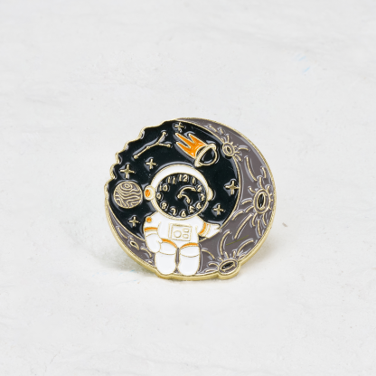 Purplehecate Starry sky Moon Pin