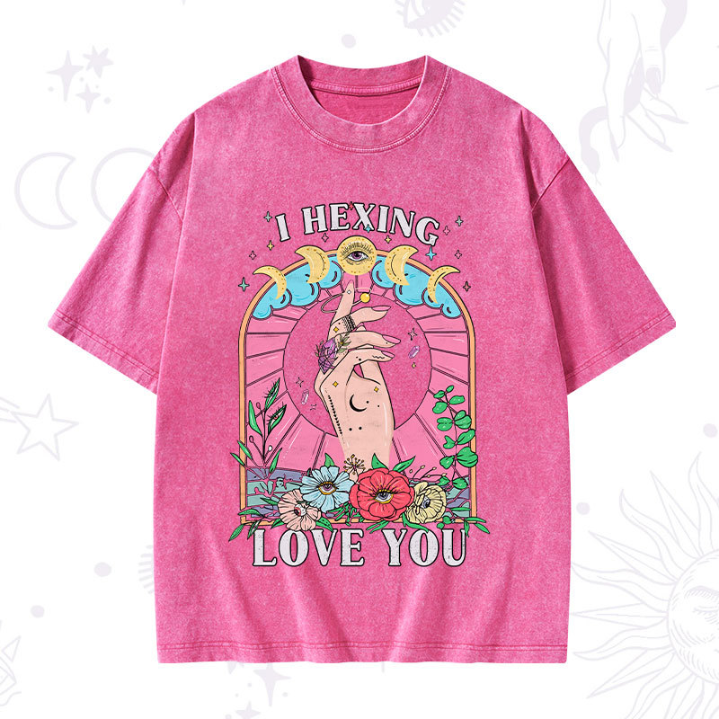 Purplehecate I Hexing Love You Washed T-Shirt