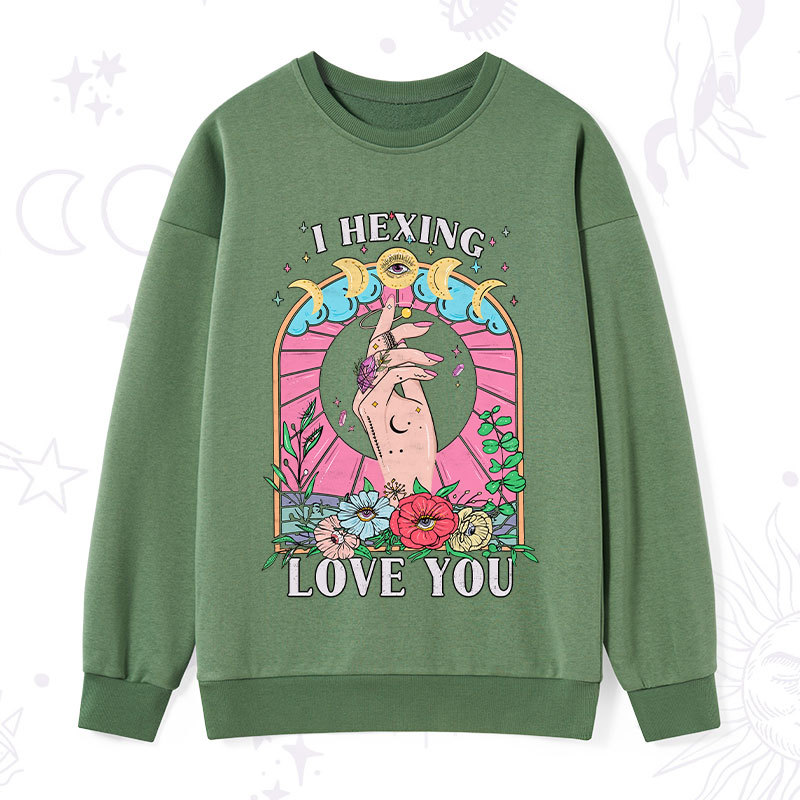 Purplehecate I Hexing Love You Sweatshirt