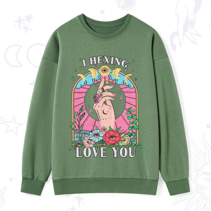 Purplehecate I Hexing Love You Sweatshirt