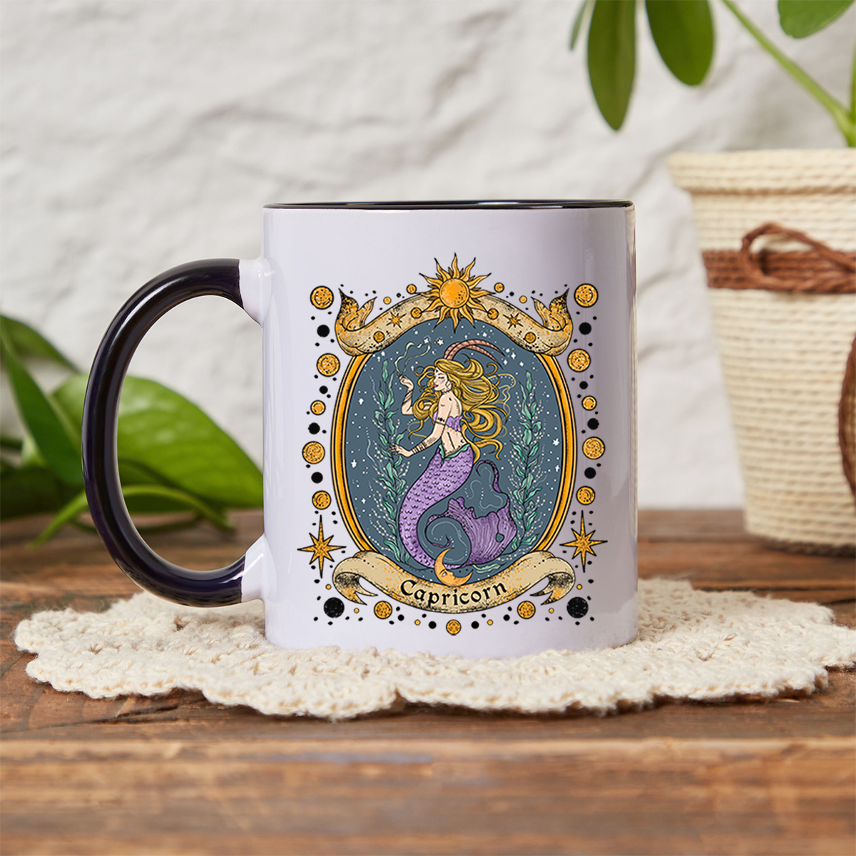 Purplehecate Celestial Capricorn Zodiac Mug