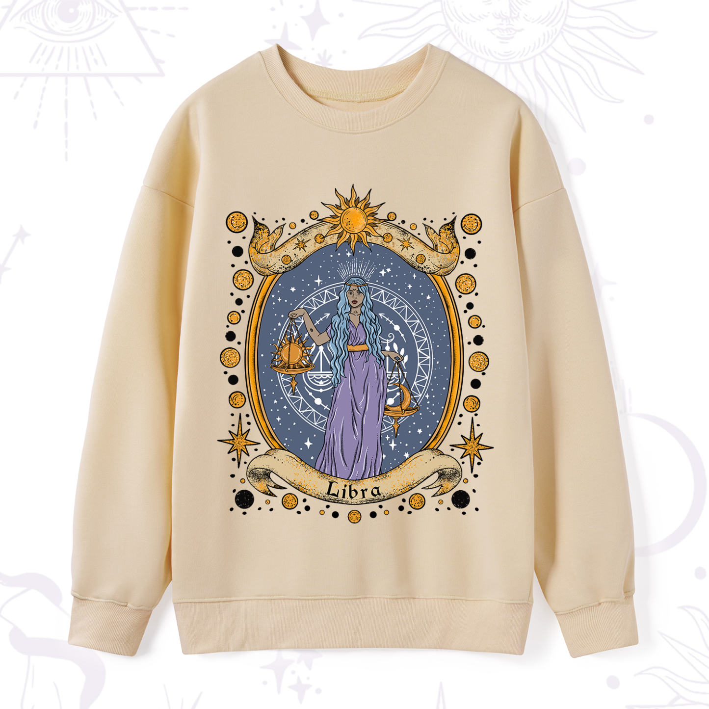 Purplehecate Celestial Libra Zodiac Sweatshirt