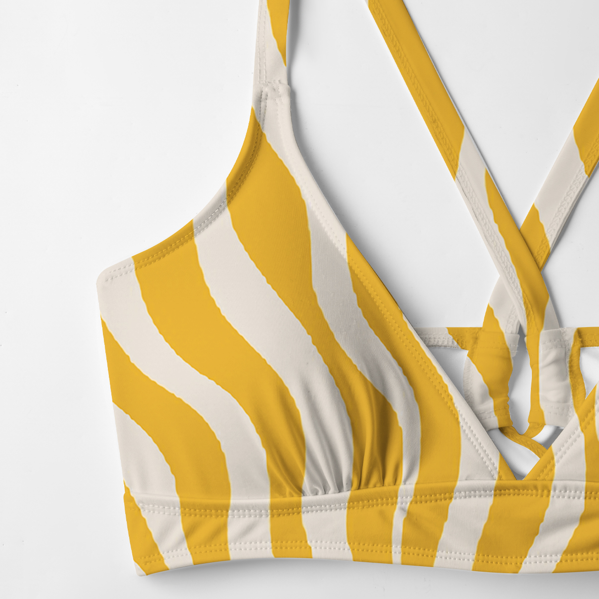 Purplehecate Radiance of the Sun Crisscross Tie-Back Bikini Set