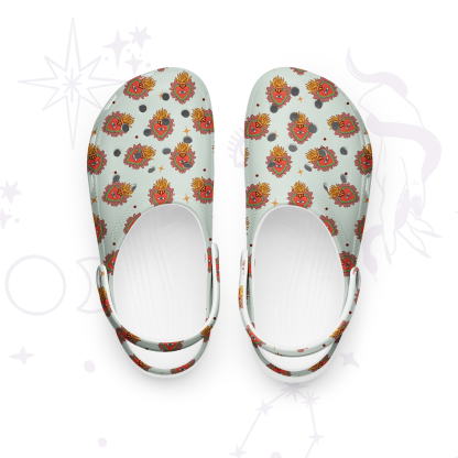 Purplehecate Sacred Heart Rubber Clogs