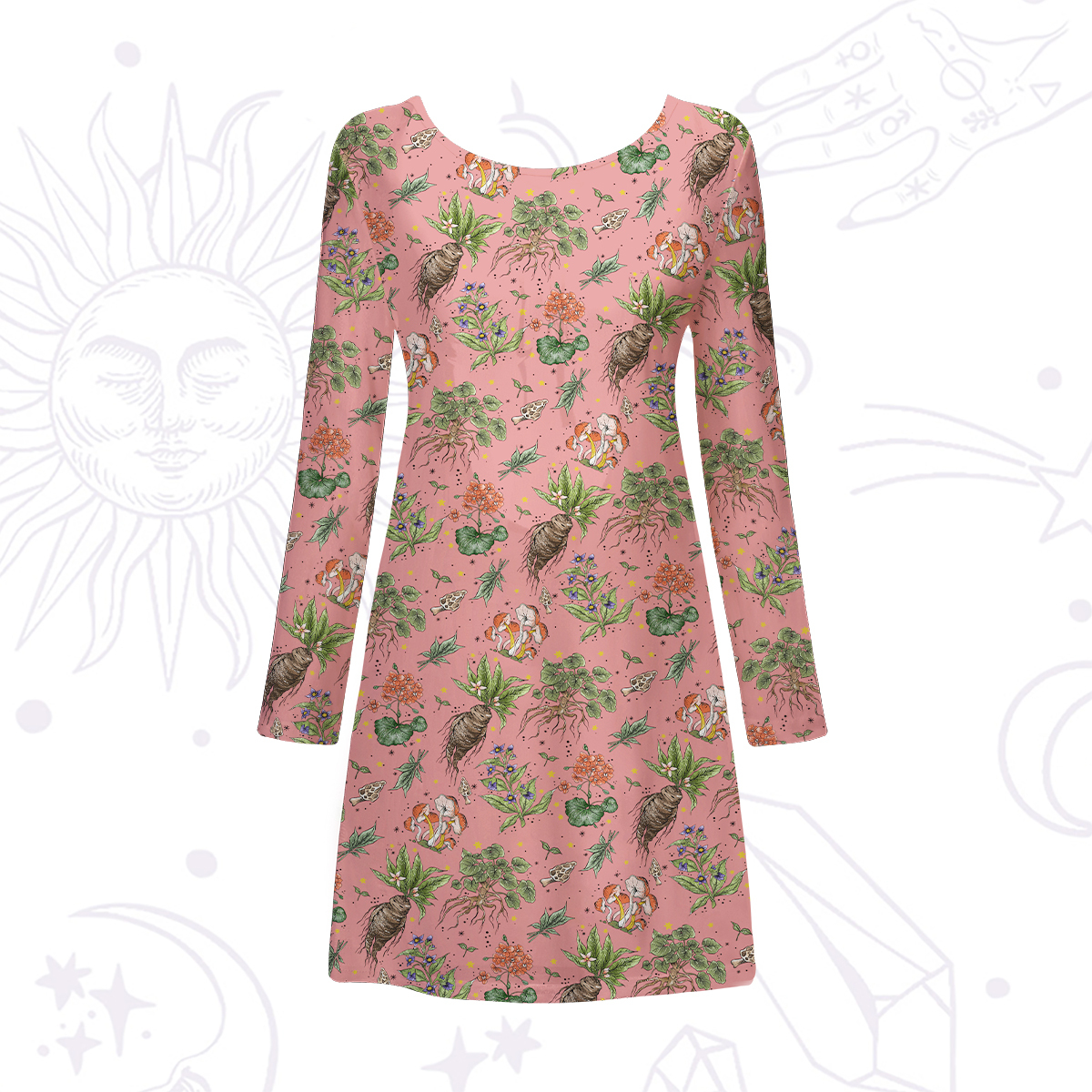 Purplehecate Magical Herbcraft Beachwear Cover-Up Dress