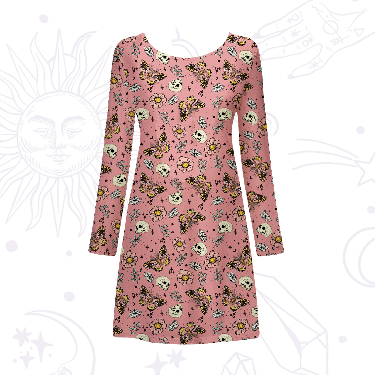 Purplehecate The Endings Won't End You Beachwear Cover-Up Dress