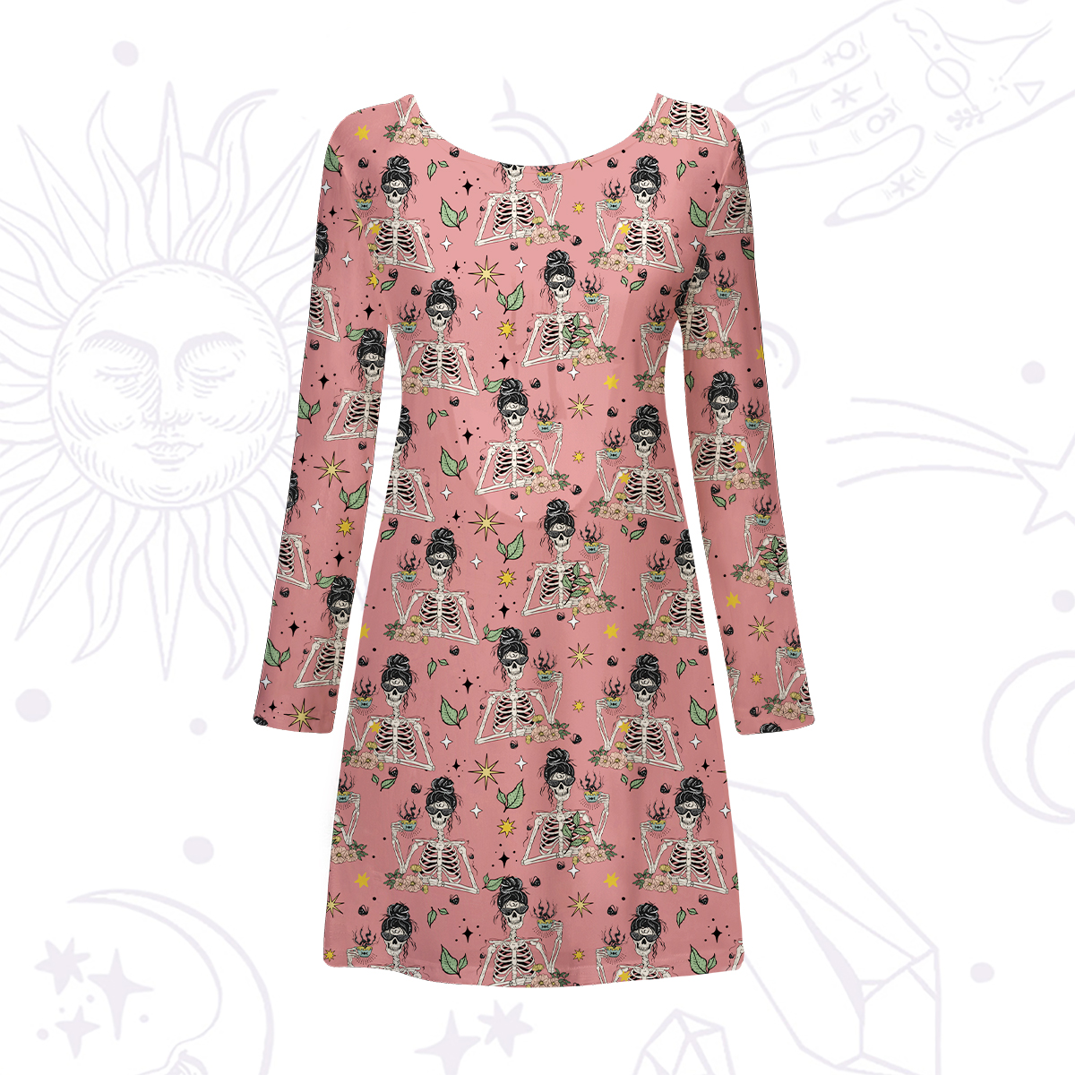 Purplehecate Everything Is Fine Beachwear Cover-Up Dress