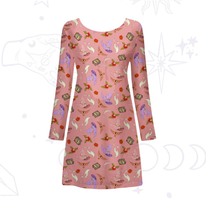 Purplehecate Fantasy Wizard Hat Beachwear Cover-Up Dress