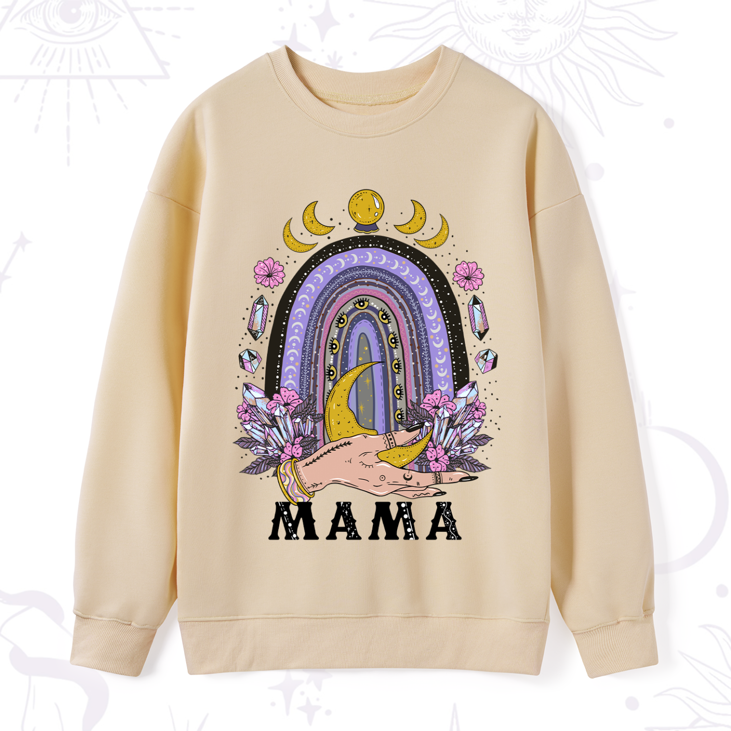 Purplehecate Gothic Mama Rainbow Sweatshirt