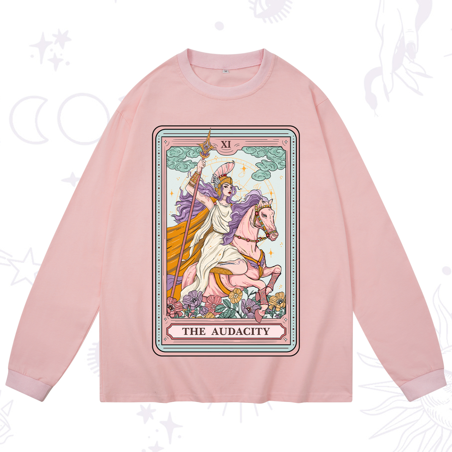 Purplehecate The Audacity Tarot Card Long Sleeve T-Shirt