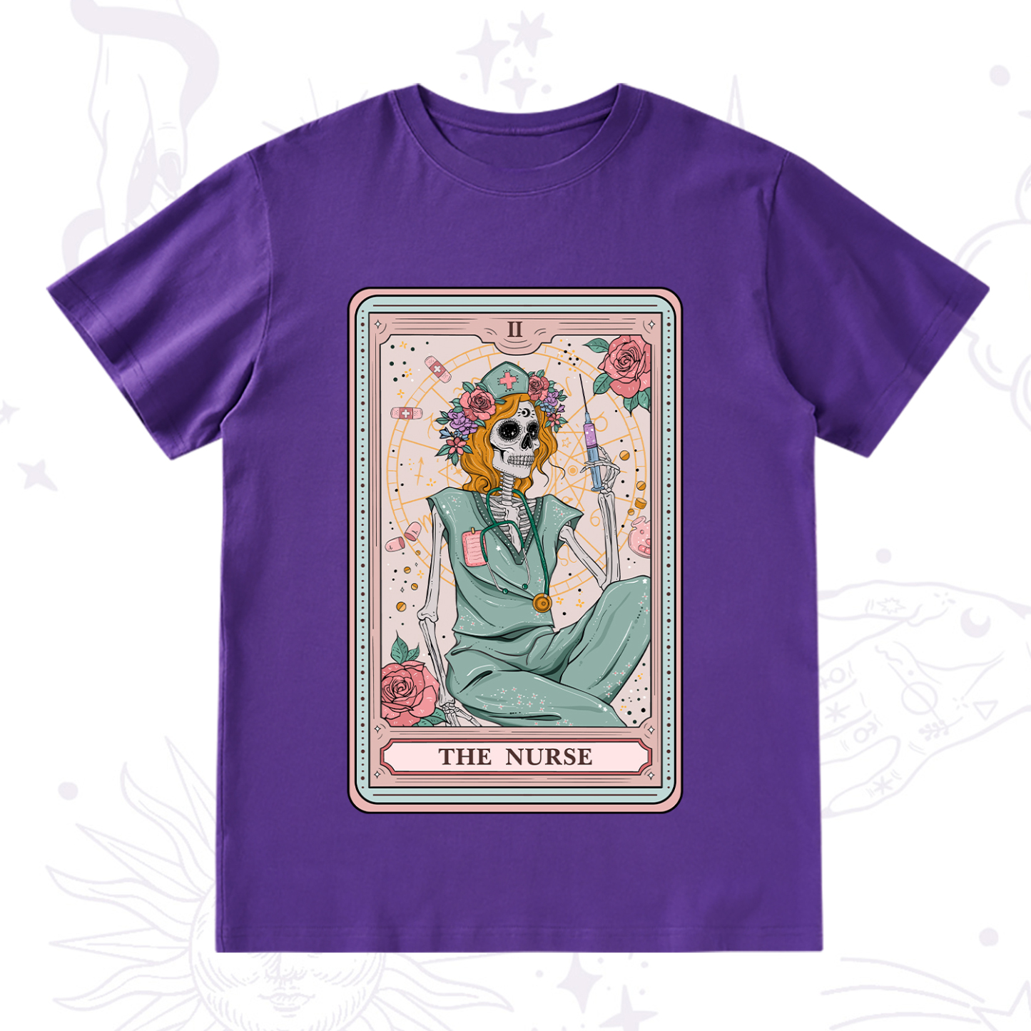 Purplehecate The Nurse Tarot Card T-Shirt
