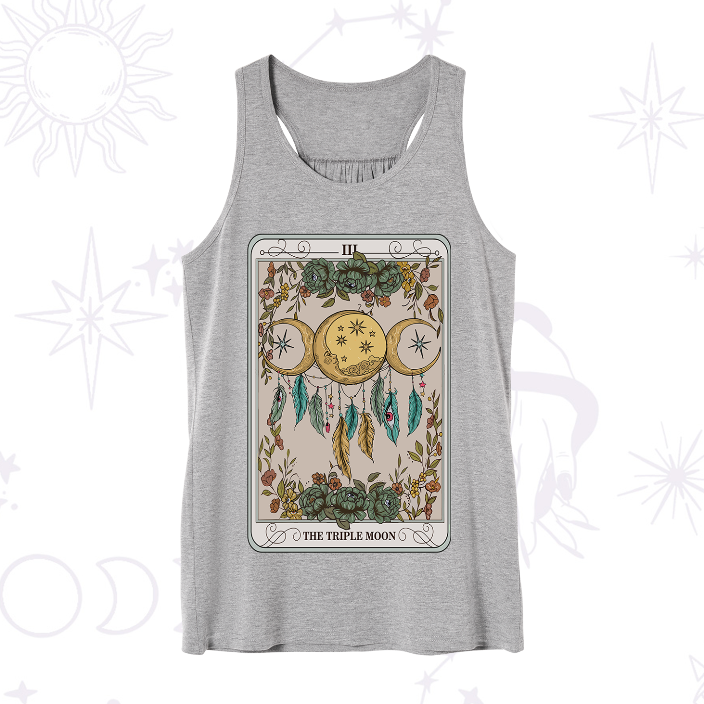 Purplehecate The Triple Moon Tarot Card Tank