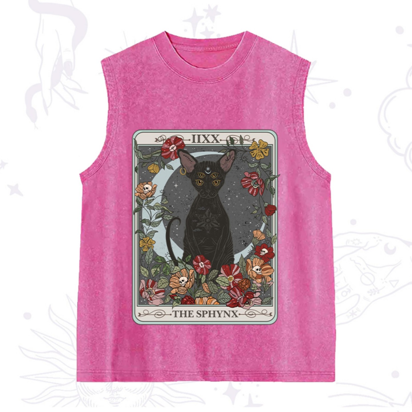 Purplehecate The Sphynx Tarot Washed Tank
