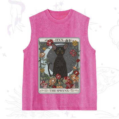 Purplehecate The Sphynx Tarot Washed Tank