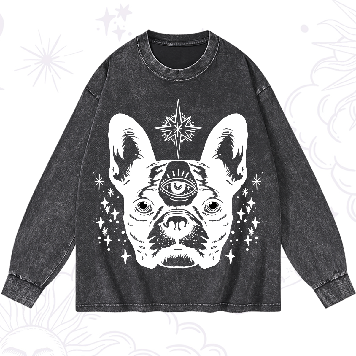 Magic Purplehecate Like A Boss Washed Long Sleeve Shirt