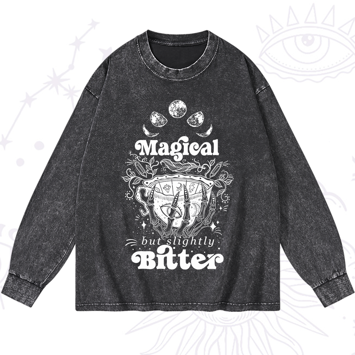 Magic Purplehecate Magical But Slightly Bitter Washed Long Sleeve Shirt