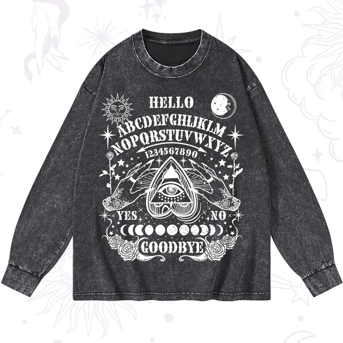 Magic Purplehecate Hello Goodbye Washed Long Sleeve Shirt
