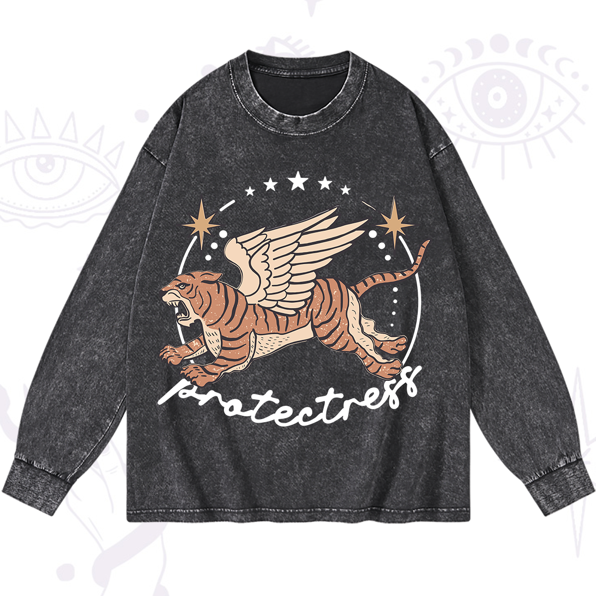 Magic Purplehecate Protectress Washed Long Sleeve Shirt