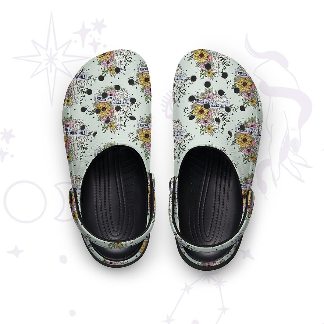 Purplehecate The Zero Of Fucks Rubber Clogs