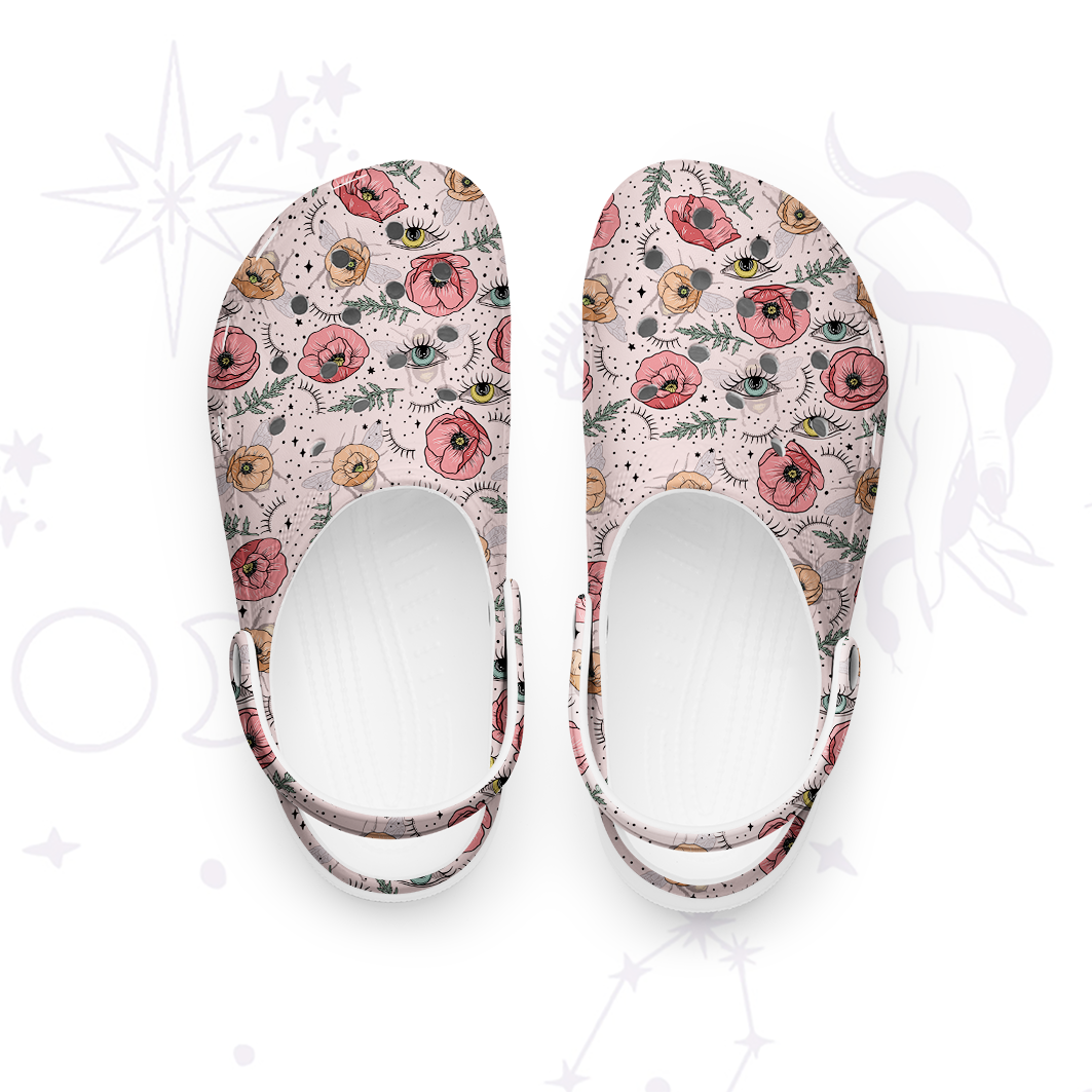 Purplehecate The Bee's Knees Rubber Clogs