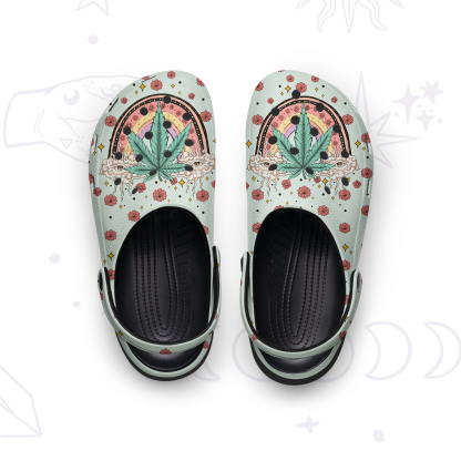 Purplehecate Drugs Not Hugs Rubber Clogs