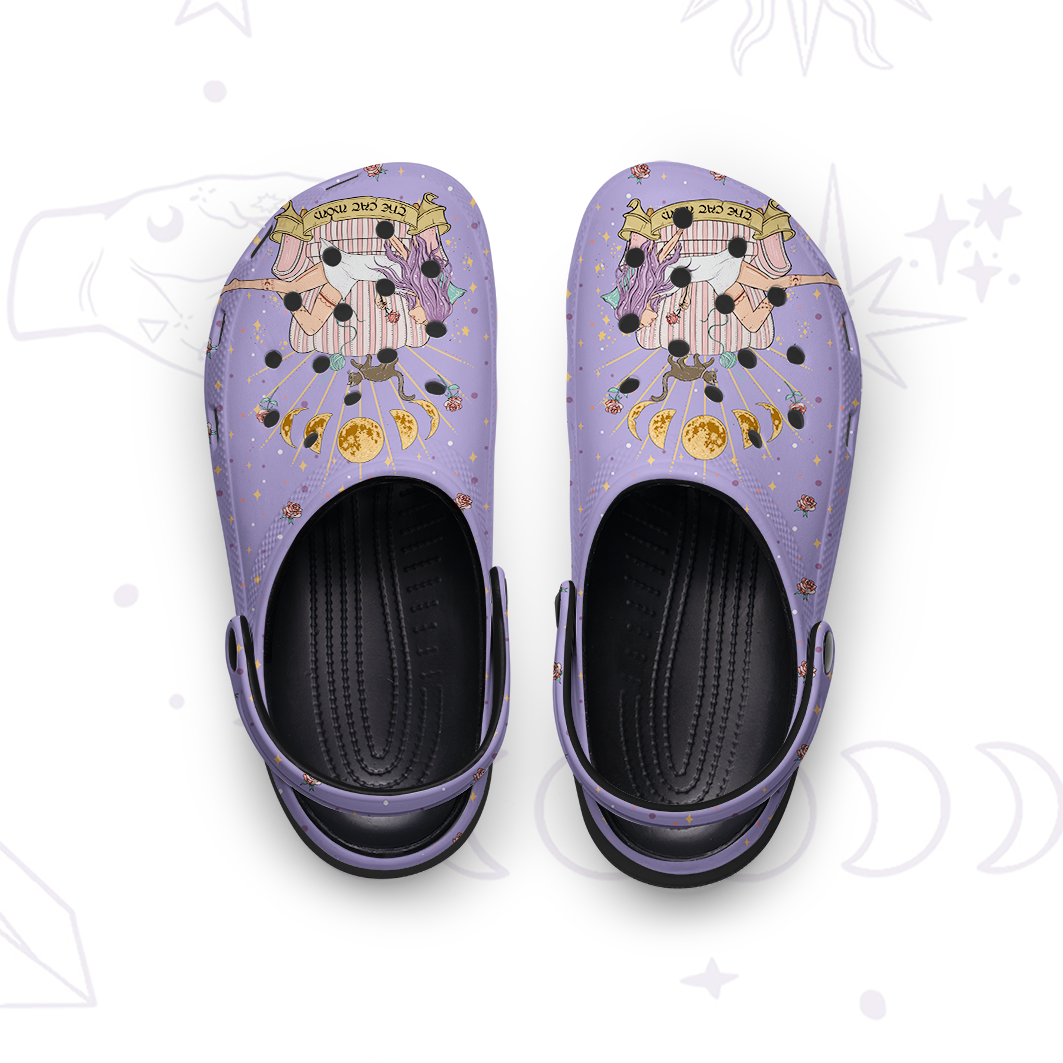 Purplehecate The Dog Mom Tarot Rubber Clogs