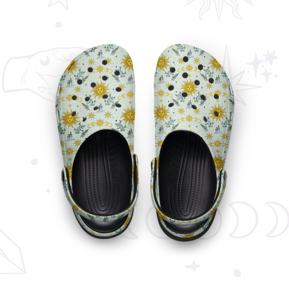 Purplehecate Magic of Sun and Moon Rubber Clogs