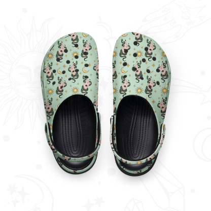 Purplehecate Reach For The Moon Rubber Clogs