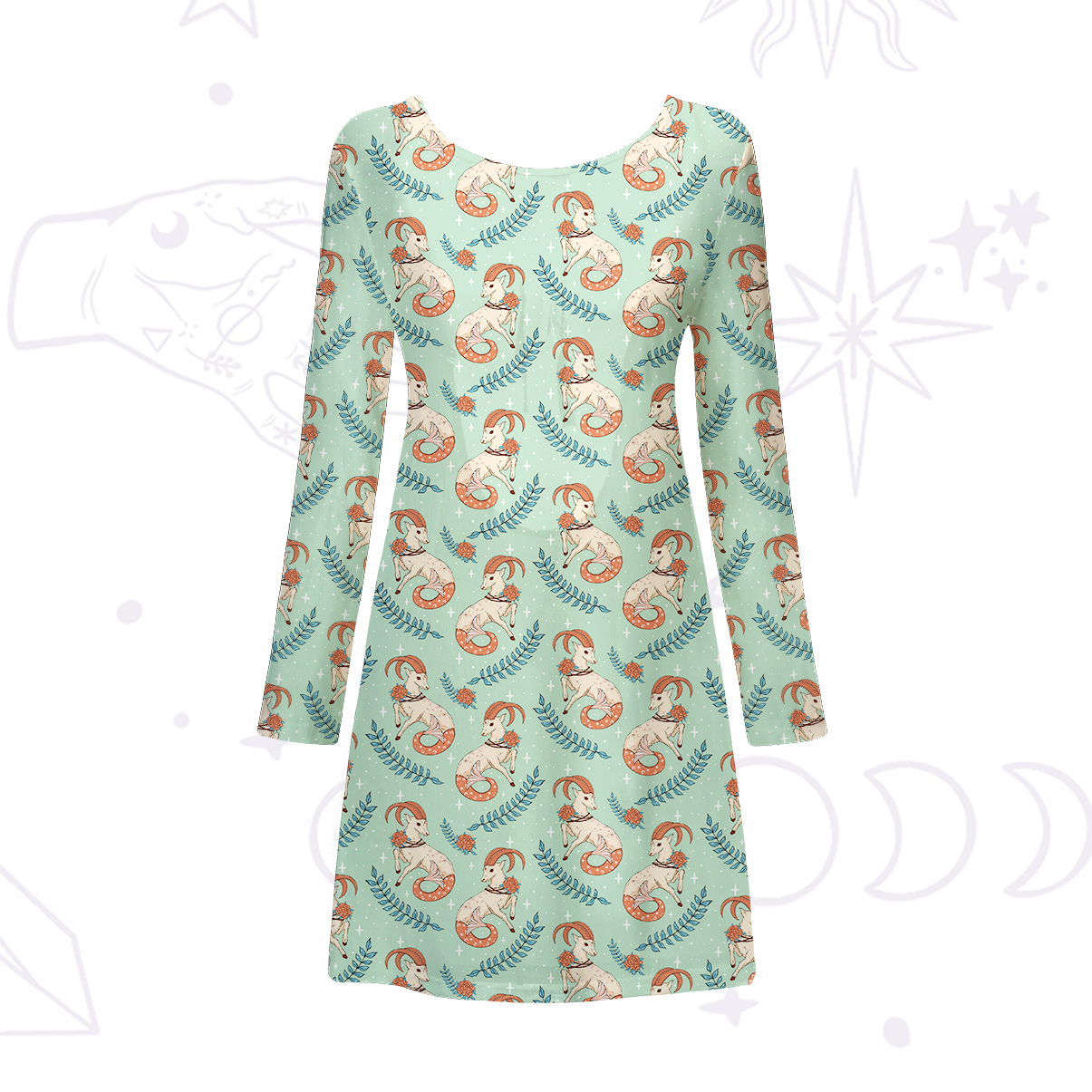 [Copy]Purplehecate Witchy Spellbook Beachwear Cover-Up Dress