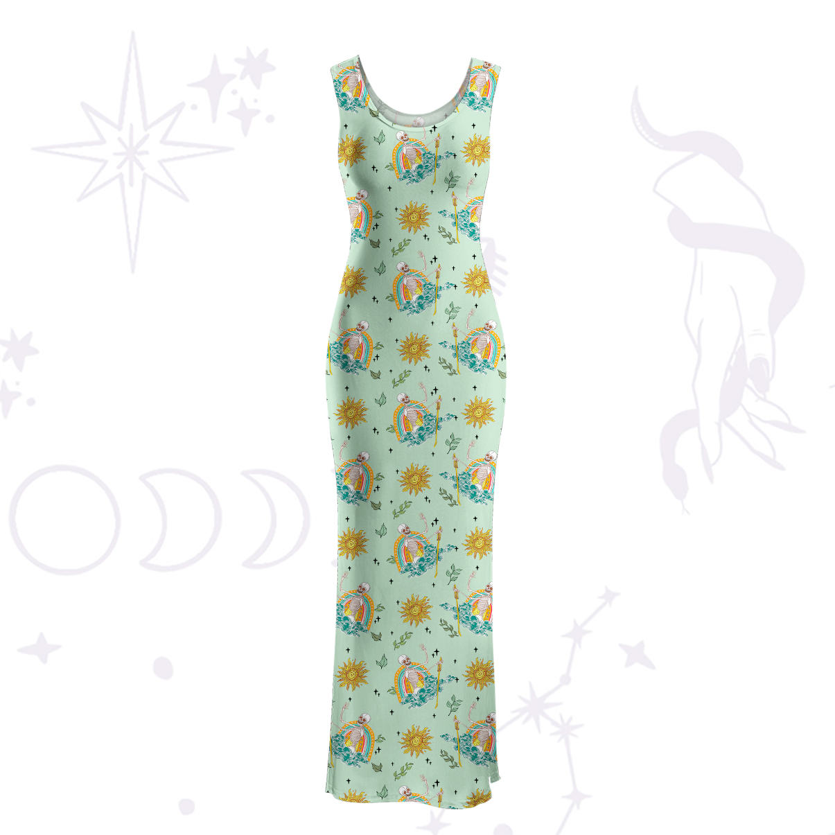 Purplehecate The Audacity Maxi Tank Beachwear Dress