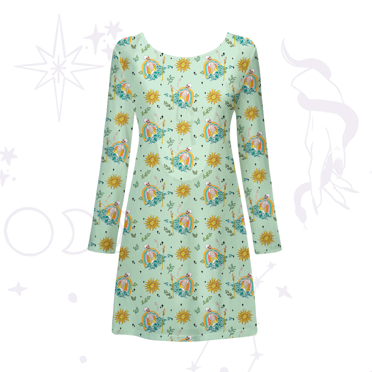 Purplehecate The Audacity Beachwear Cover-Up Dress