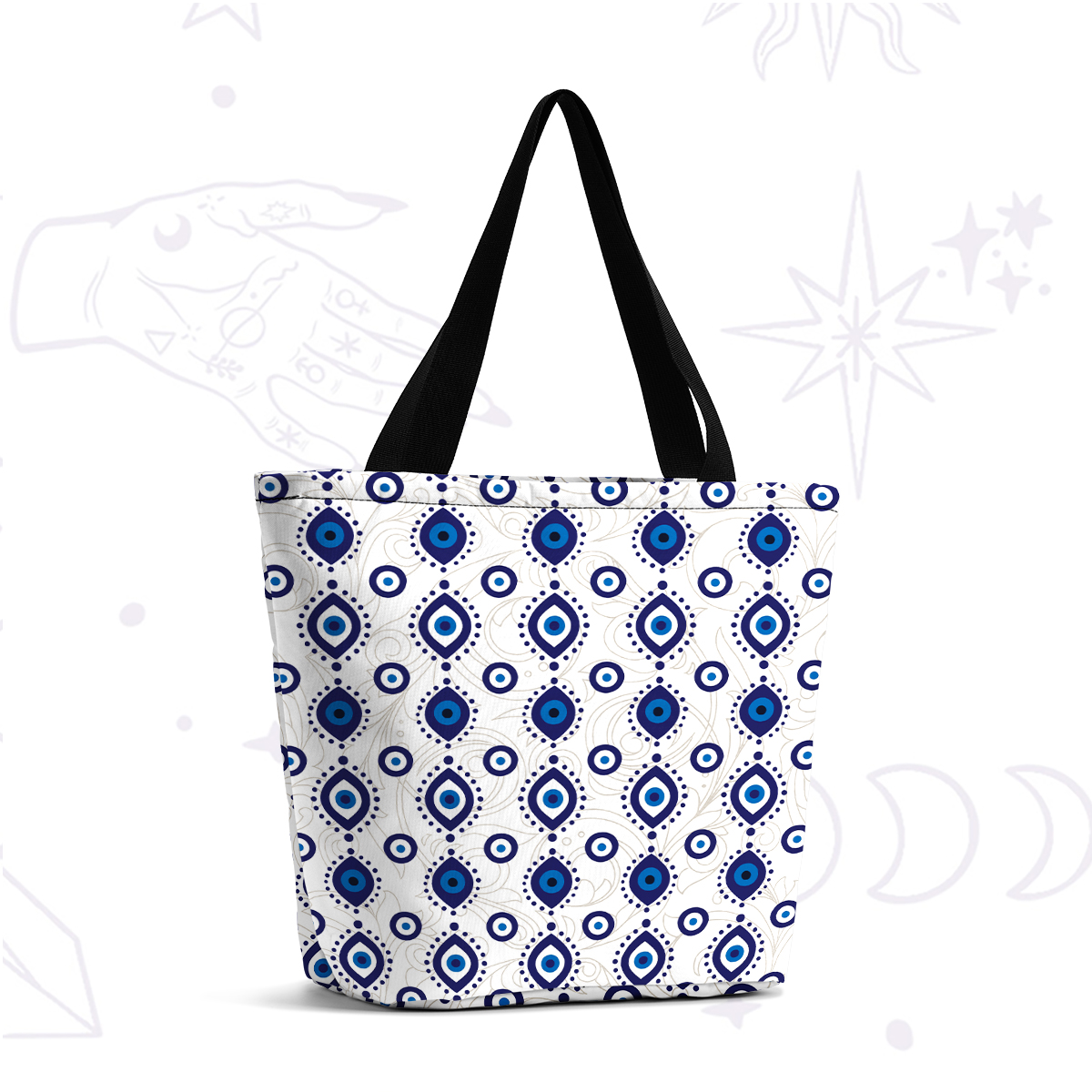 [Copy]Purplehecate Luna Moth Witch Casual Tote Bag