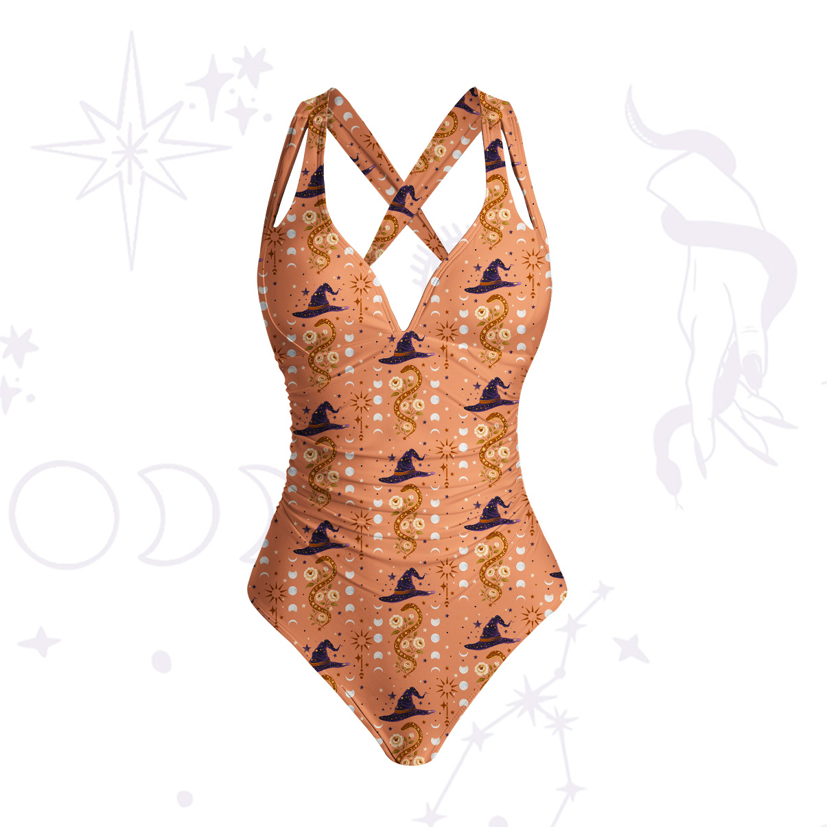 Purplehecate Witch's Enchantment One-Piece Swimsuit