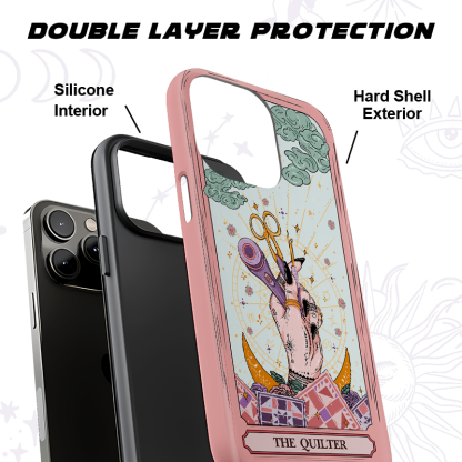 Purplehecate The Quilter Tarot Card Phone Case