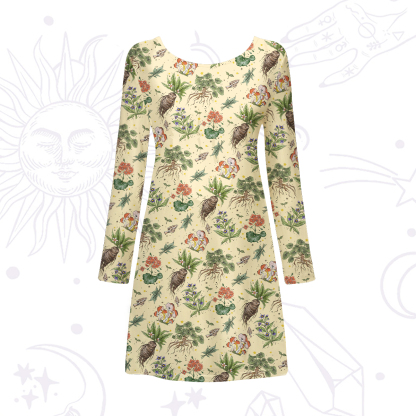 Purplehecate Magical Herbcraft Beachwear Cover-Up Dress