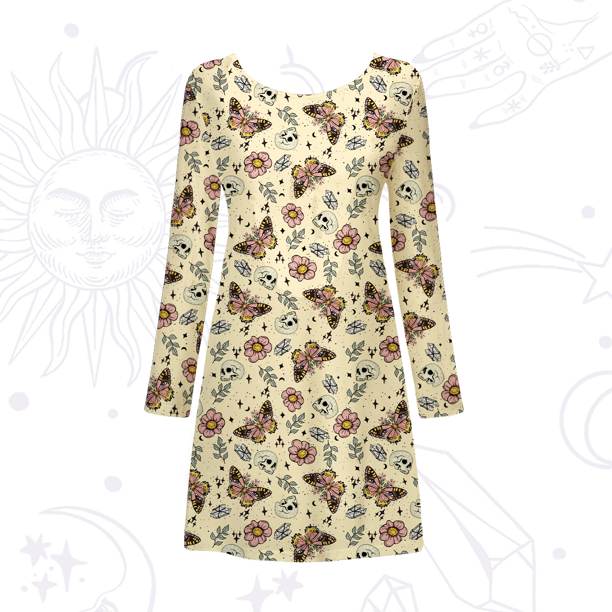 Purplehecate The Endings Won't End You Beachwear Cover-Up Dress