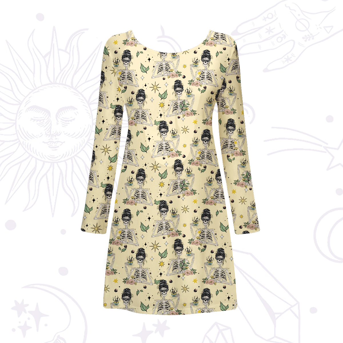 Purplehecate Everything Is Fine Beachwear Cover-Up Dress