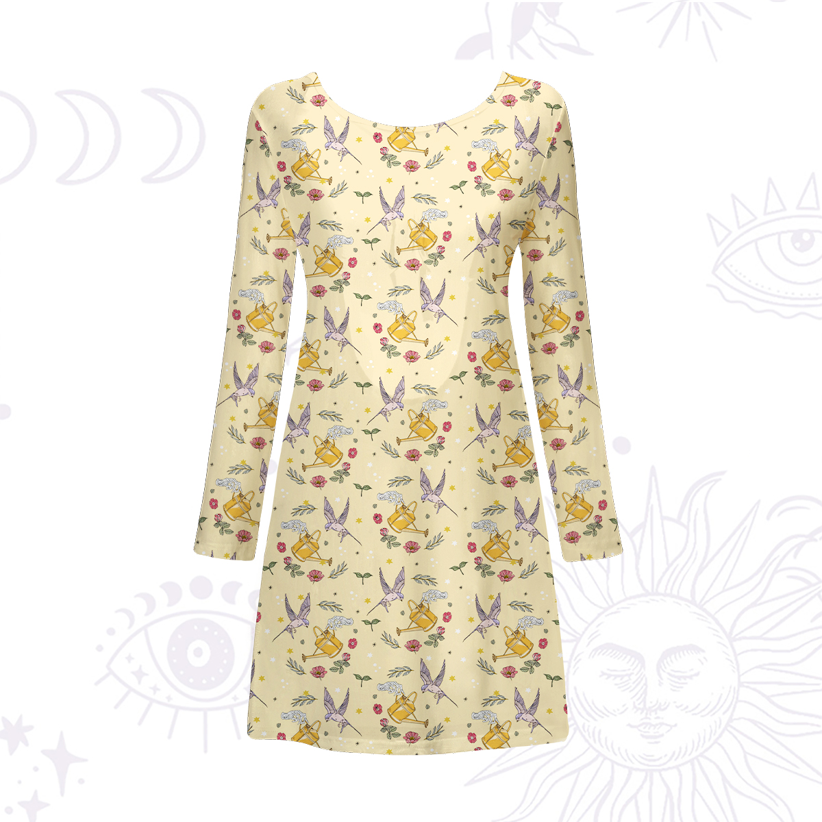 Purplehecate Magical Garden Beachwear Cover-Up Dress