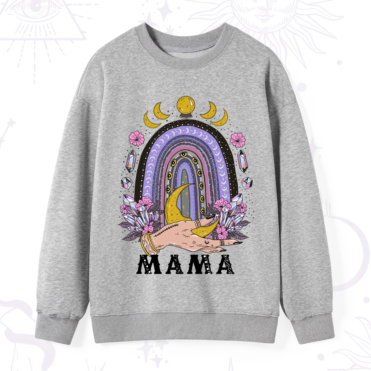 Purplehecate Gothic Mama Rainbow Sweatshirt