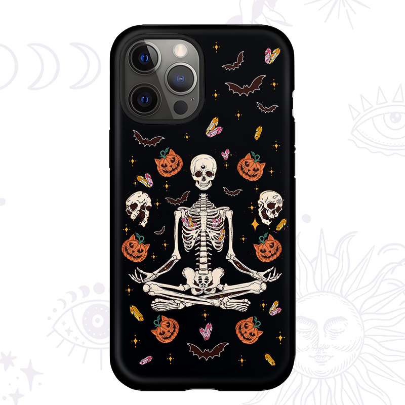 Purplehecate Funny Skeleton Halloween Phone Case