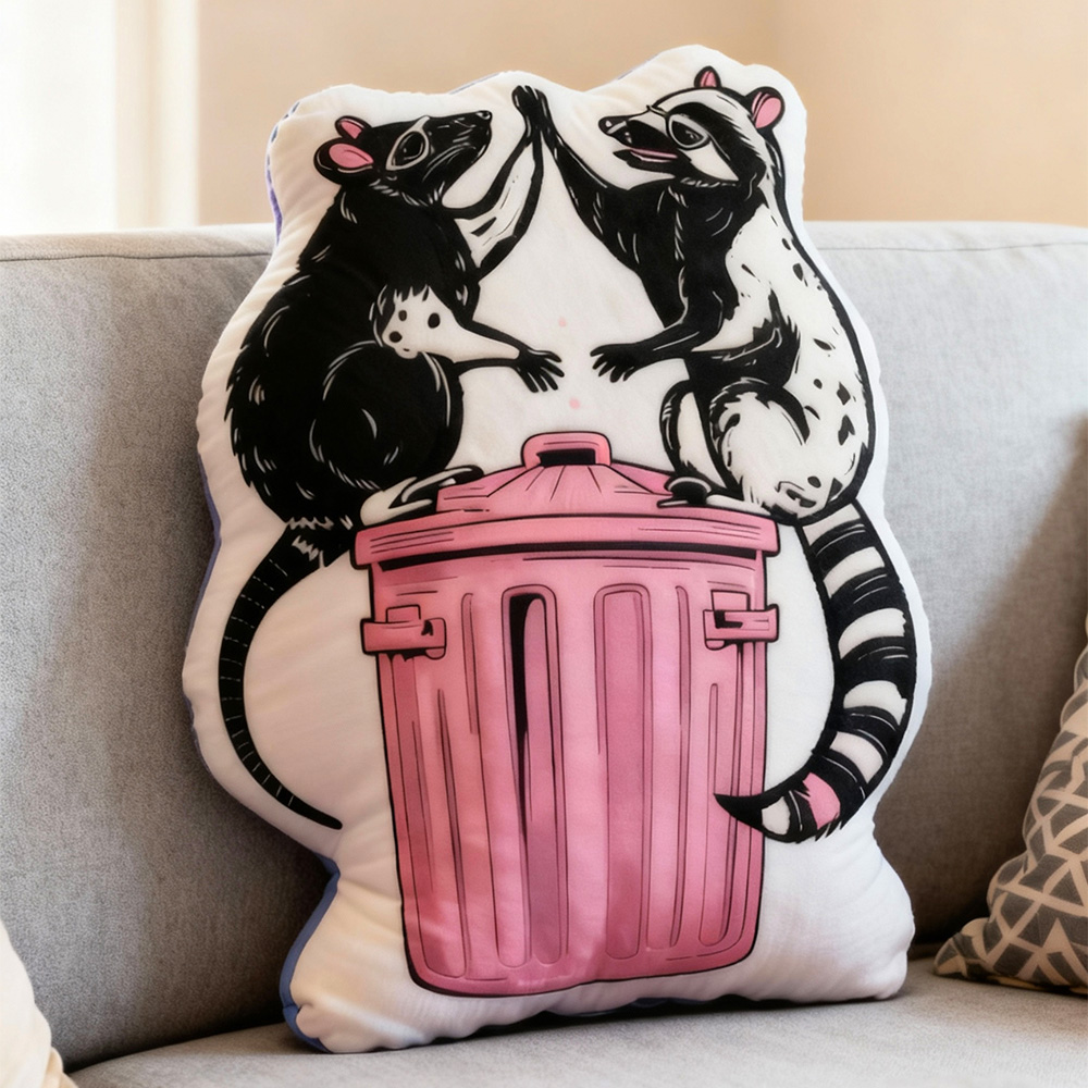 Purplehecate The Team Trash Opossum Tarot Pillow