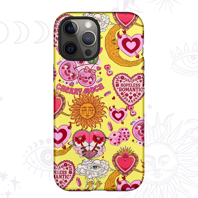 Purplehecate Hopeless Romantic Love Doodle Phone Case