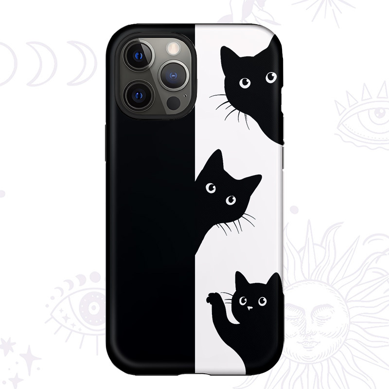 Purplehecate Peekaboo Cats Phone Case