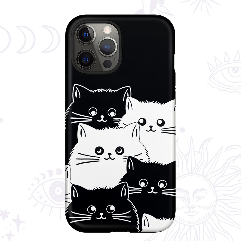 Purplehecate Curious Cats Phone Case