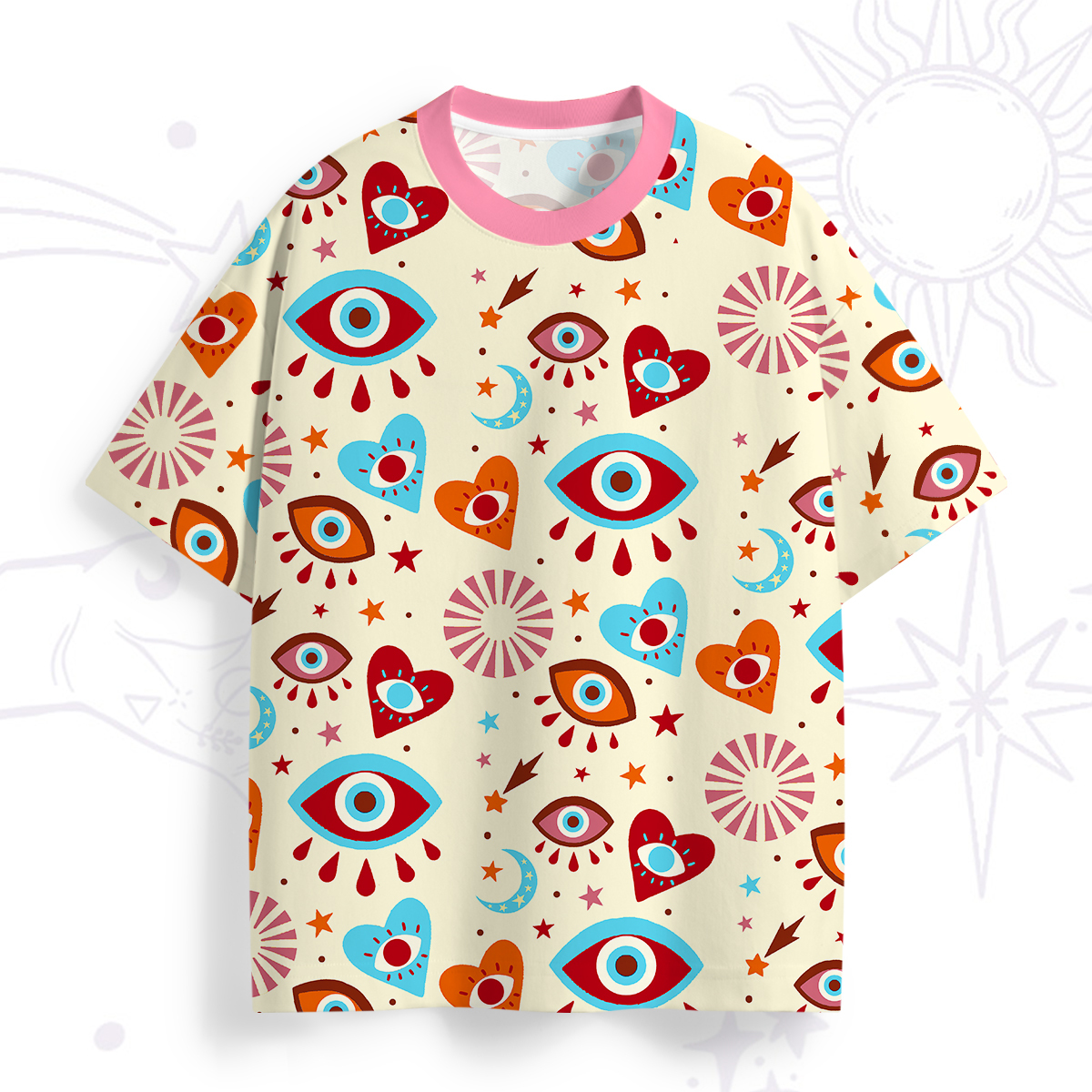 Purplehecate Protective Evil Eye Amulet All Over Print T-Shirt